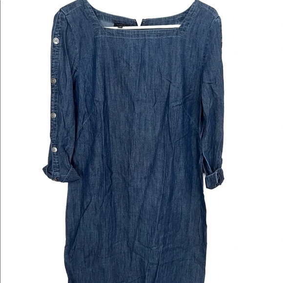 Talbots Denim Jean Dress 4 - Picture 1 of 3